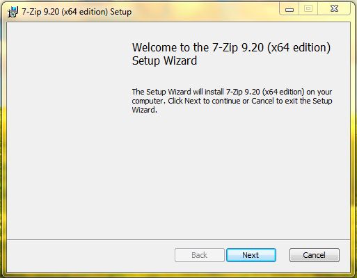 7-Zip 64 Bit install