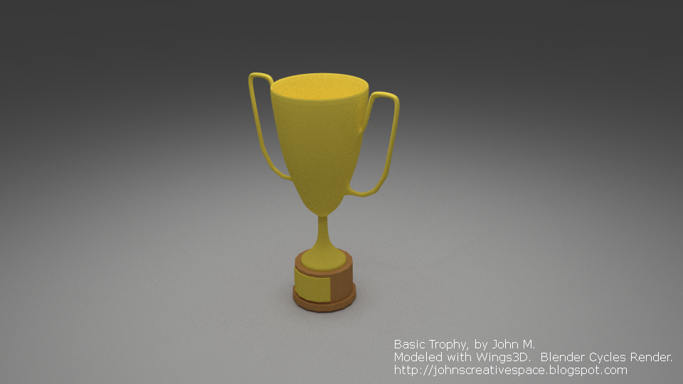 Basic Trophy JohnMarineDesigns