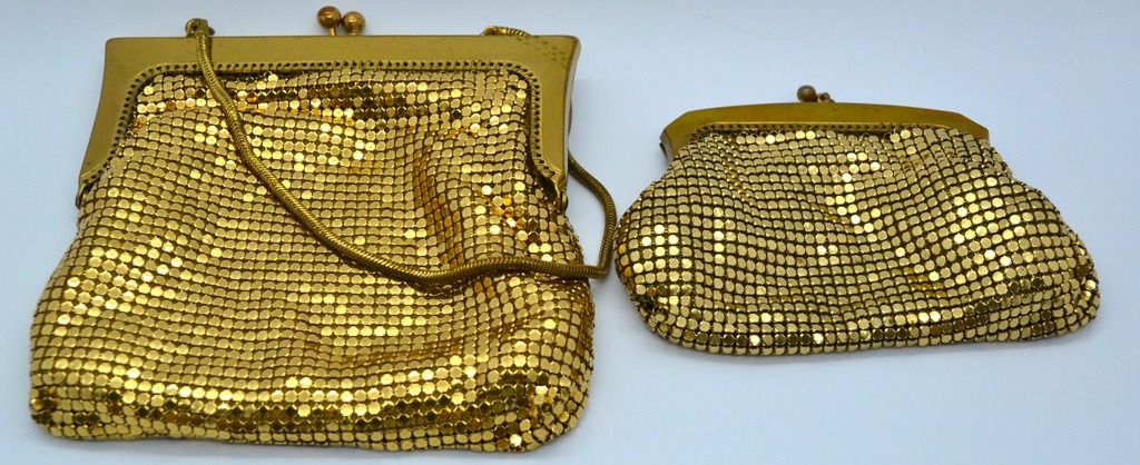 gold glomesh purse