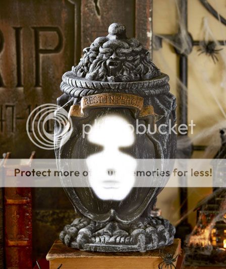Talking Motion Sound Activated Ash Urn Scary Halloween Haunted House Ghost Light